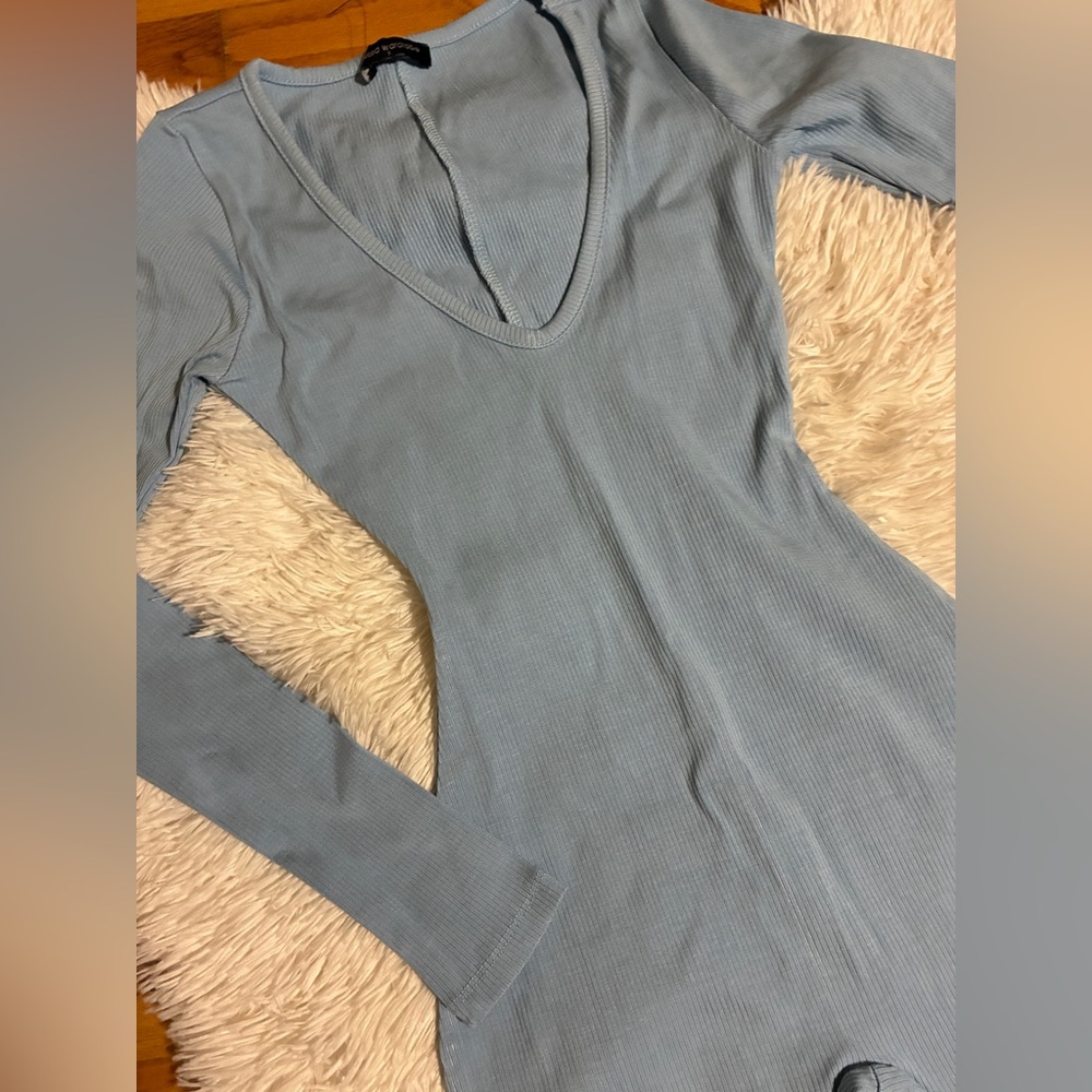 Naked Wardrobe Light Blue Jumpsuit - Picture 6 of 10
